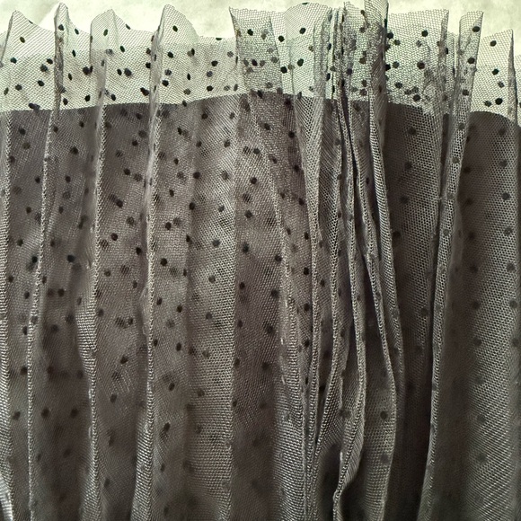 NWOT White House Black Market velvet and tulle strapless pleated dress - Picture 6 of 8